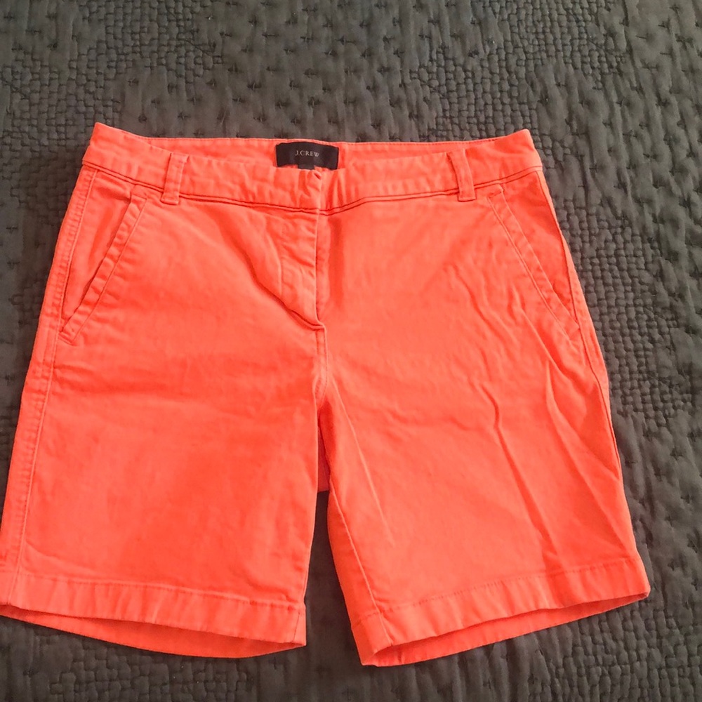 J Crew Coral Colored Shorts